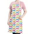 thumbnail image 5 of Colorful Funny Dachshund Apron-Garden Aprons for Women with Pockets-Cotton Linen Waterproof Kitchen Cooking Gardening Aprons Adjustable for Kitchen,Cooking,BBQ and Salon 33x27 Inch, 5 of 7