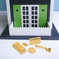 thumbnail image 1 of Minkissy Micro Ornament Miniature Copper Money Golden Plastic 1 Set for Home Decoration, 1 of 4