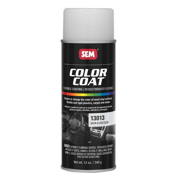 SEM 13013 Color Coat Specialty Flexible Coating, Satin Gloss Clear, 16 oz Aerosol