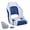 401-White/Pacific Blue, variant on NORTHCAPTAIN M1 Premium Sport Flip Up Boat Seat Captain Bucket Seat with Boat Seat Cover,White/Navy Blue