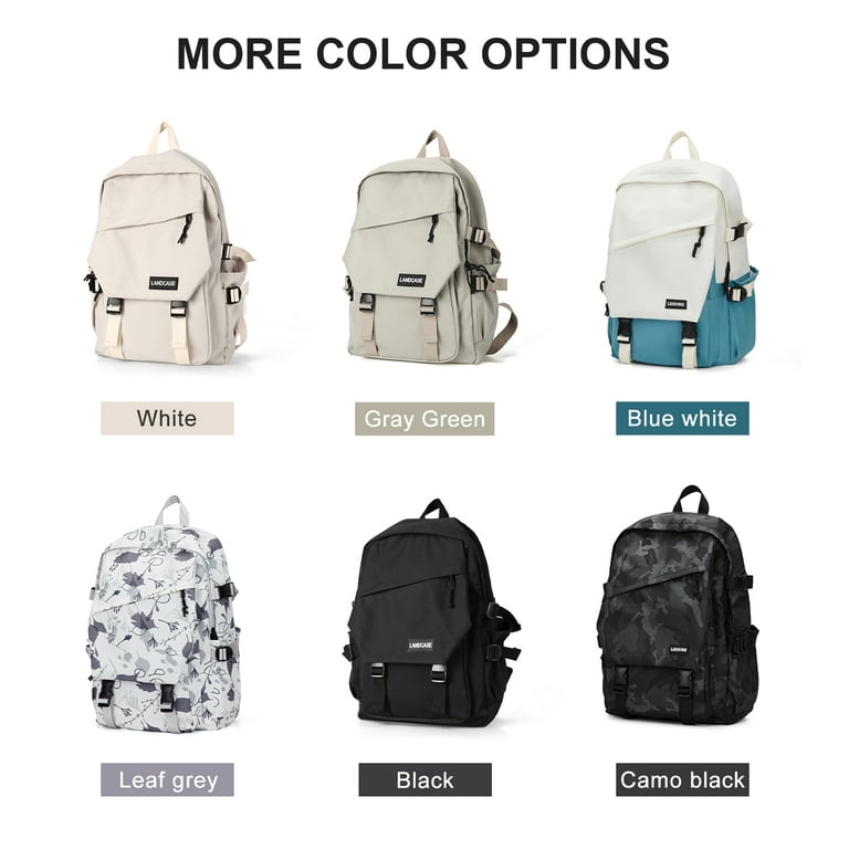 BJLFS Lightweight School Bag Casual Daypack College Laptop Backpack for Men Women Water Resistant Travel Rucksack for Sports High School Middle