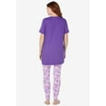 thumbnail image 2 of Dreams & Co. Plus Size Graphic Tunic PJ Set, 2 of 6