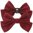 thumbnail image 3 of Miangastore Versatile Shoe Embellishments Dark Red 2Pcs 4.72x2.36x0.39in, 3 of 8
