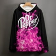 thumbnail image 4 of Dr Pepper Hoodie for Women Men, Long Sleeve Pullover Hoodies with Kangaroo Pocket, Unisex Hooded Tops, S-3XL, 4 of 8