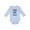 AE-Light Blue, variant on Crawl Walk Swim Wave Design Boys or Girls Long Sleeve Baby Bodysuit