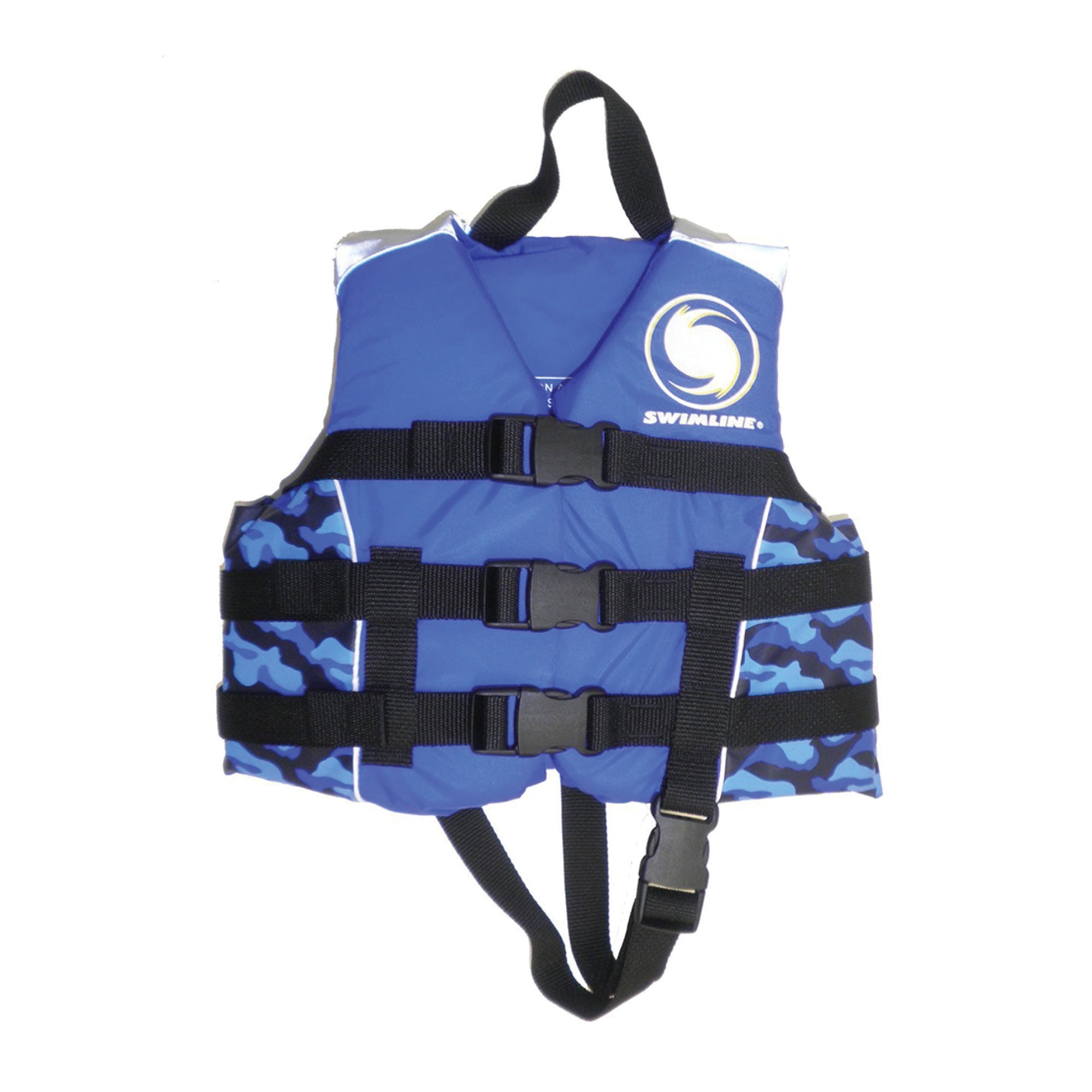 Swimline Children's USCG Approved Swimming Pool Camouflage Vinyl Life Vest - Blue - Medium