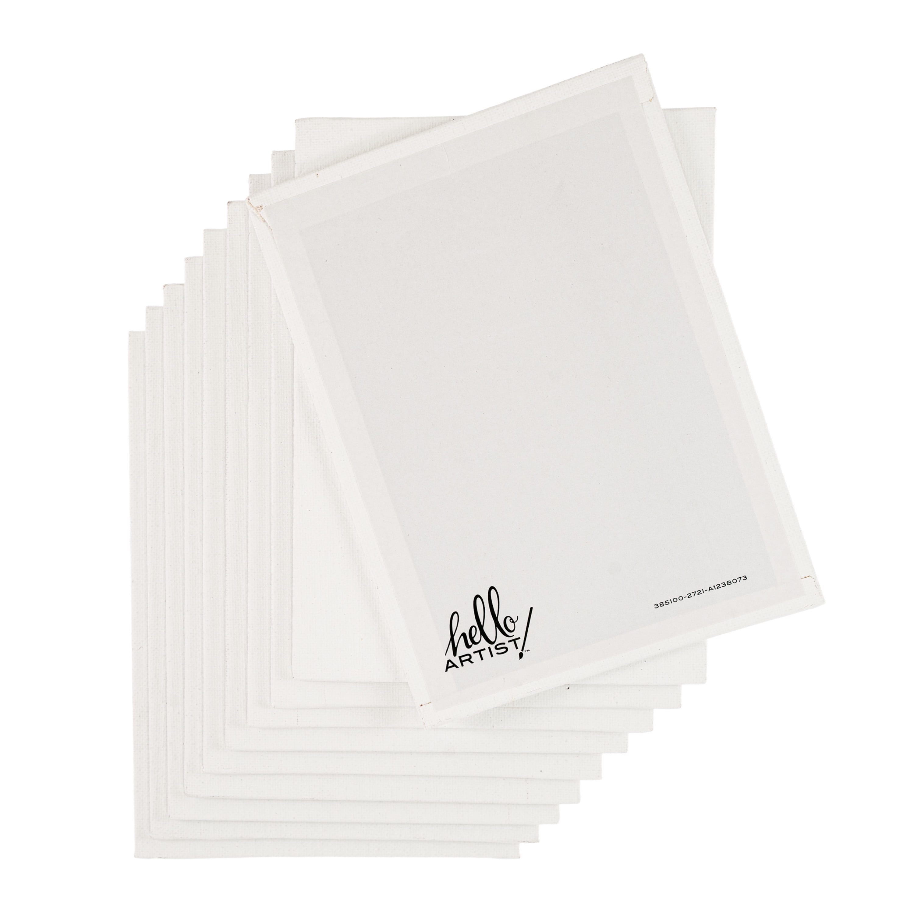 KINGART® White Canvas Panels, Classic, Multiple Sizes, Set of 28 (7 ea.  5x7, 8x10, 9x12, 11x14)