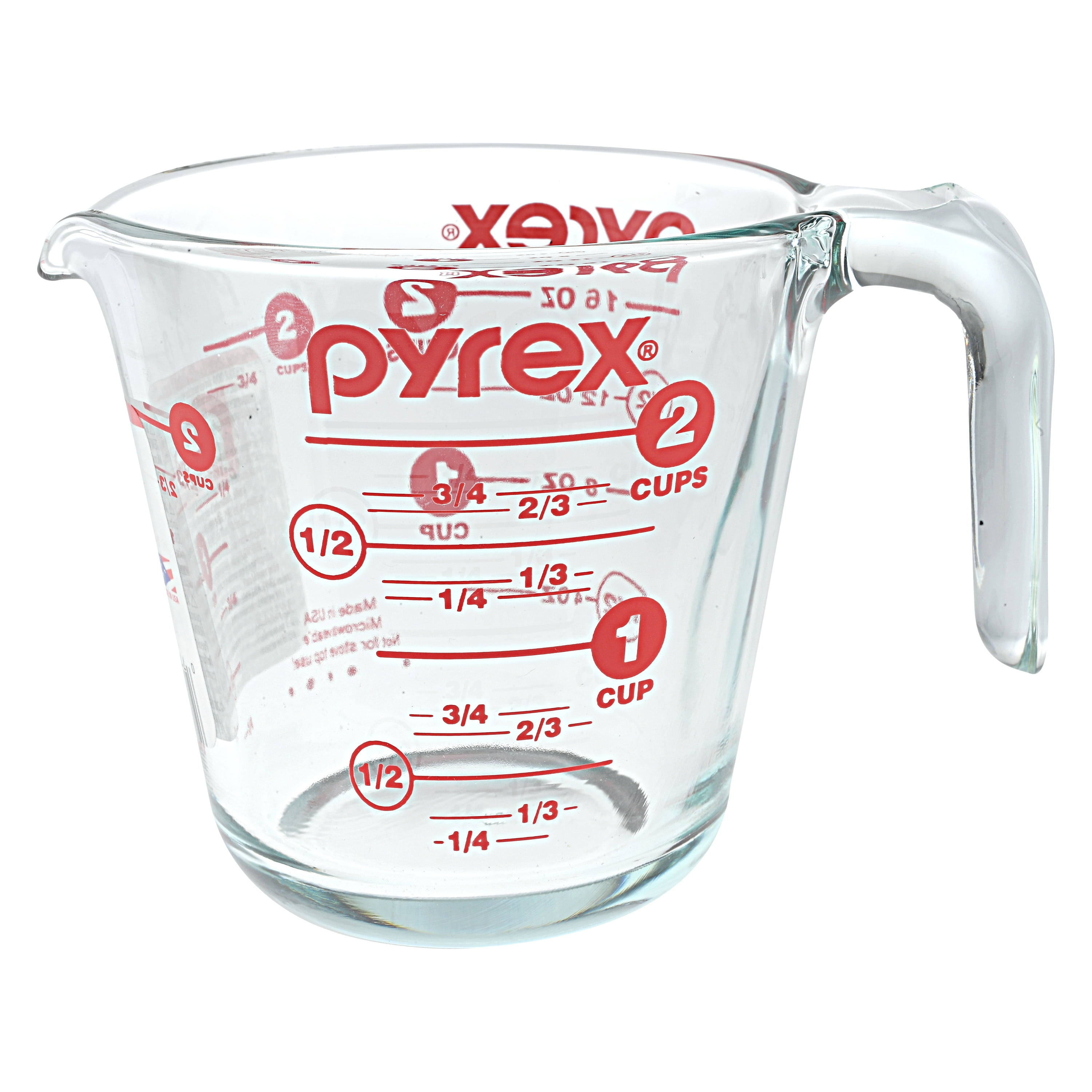 Pyrex 516-RRD-PC 2 Cup Red Measuring Cup Lid and 8 Cup Red Measuring Cup Lid