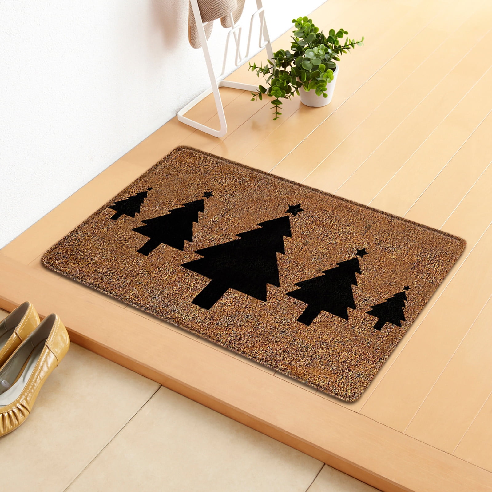 EQWLJWE Merry Christmas Door Mat Christmas Entry Doormat Christmas Door