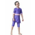 thumbnail image 6 of Aihuaihua Girls Rash Guard Swimsuit Long Sleeve with Skirt Coverage Beachwear for Everyday Resort and Outdoor, 6 of 8