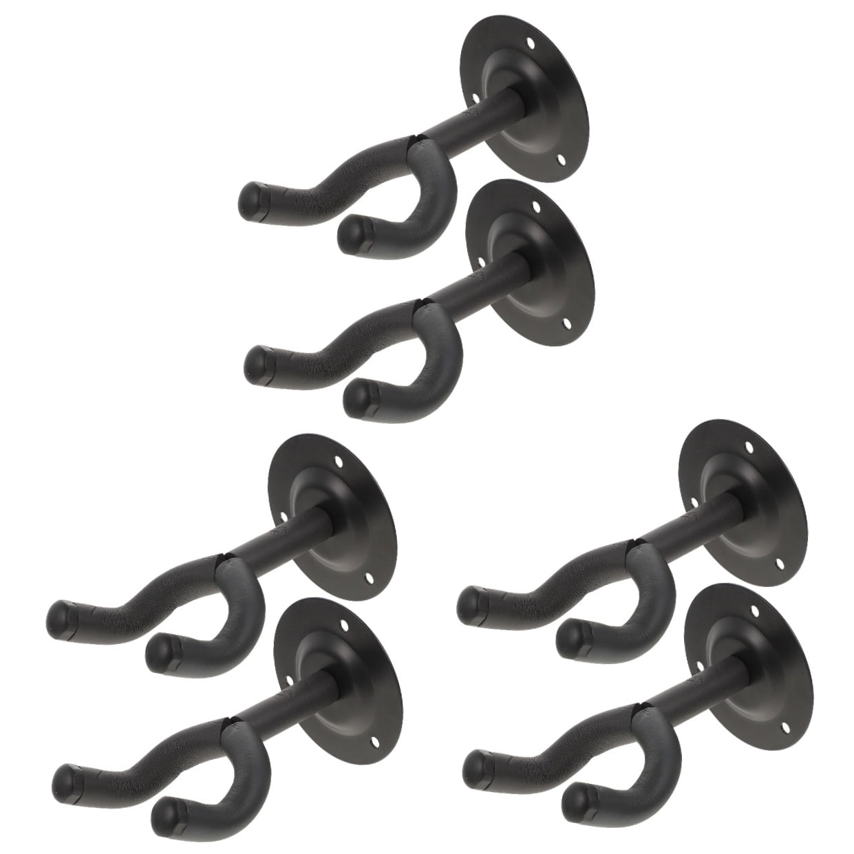 6 Sets  of Guitar Wall Mount Holder Guitar Hanger Ukulele Wall Mount Hangers