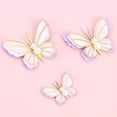 thumbnail image 3 of 3Pcs/Set Cake Toppers Cute Small Lightweight Faux Pearl Butterfly Birthday Cake Toppers for Party, 3 of 7
