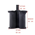 thumbnail image 4 of YELAIYEHAO 4 Pcs Black Weight Bags for Pop up Canopy Tent Sun Shelter 120 Ib Max, 4 of 7