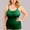 Green, variant on Avrnliq Womens Plus-Size Stretchy Camisole, Green Scoop Neck Spaghetti Strap Top with Ruched Bust, Comfort Layering Shirt for Daily Casual Wear,Size XL