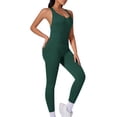 thumbnail image 2 of Gamivast Jumpsuit for Women Yoga Ribbed Butt Lifting High Waisted one Piece Tummy Control Stretchy Gym Workout Jumpsuit Active Outdoor Pants, 2 of 6