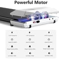 thumbnail image 6 of KEMIAO Desk Exercise Treadmill, 265 Lb Capacity, LED Display, Remote Control,Running Area 16.14*35.43,2.5HP,0.6-3.8Mph（White）, 6 of 7