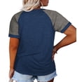 thumbnail image 3 of Langwyqu Plus Size L-5Xl Simple Short Sleeved Women T Shirt, 3 of 4