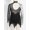 A Black, variant on renvena Kids Girls Shiny Rhinestone Long Sleeve Gymanstic Leotard Figure Ice Skating Dress Performance Costume