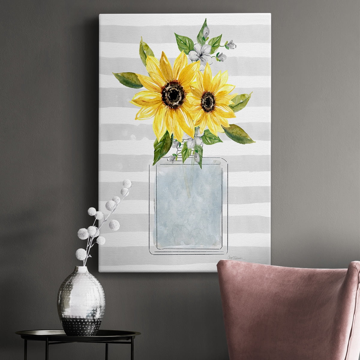 Sunflower Perfume I Premium Gallery Wrapped Canvas - Ready to Hang