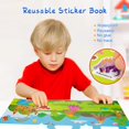 thumbnail image 3 of Graflsoa Reusable Animal & Dinosaur Sticker Activity Books for Kids - 6-Pack Educational Travel Toys for Ages 2-5, Perfect for Creative Play & Learning, 3 of 6