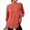 Orange, variant on Minjewel Women's 3/4 Sleeve Summer Tops - Quick-Dry UV Protection Round Neck Tee, Solid Color Athletic Casual Top, Cute Sporty 2026 Summer Shirt.,Black L