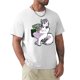 thumbnail image 5 of Camiseta Crazy cjillo de indias para hombre camisa de cuello redondo blanca gráfica, 5 of 7