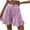 Light Purple, variant on RYRJJ Women's Summer Shorts Fashion Linen High Waisted Wide Leg Short Casual Beach Ruffle Lounge Short Pants with Pockets(White,L)