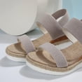 thumbnail image 5 of Women's  Shoes Comfortable Open Toe Elastic Ankle Strap Casual Sandal For Summer Shoes, 5 of 15