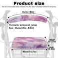 thumbnail image 6 of POLERO Improved Comfort Walker Rollator Seat Back Cover for Outdoors, Durable Dust Proof Rollator Seat Cover Polyester Rollator Walker Seat and Backrest Covers, Pink and Purple Art Design, 6 of 10