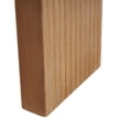 thumbnail image 4 of DecMode 55" x 32" Brown Wood Rectangle Console Table with Arched Legs, 1-Piece, 4 of 9