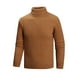 thumbnail image 1 of pstuiky hombres de manga larga, Suéter informal de cuello alto y elasticidad para hombre, capa base de punto, manga larga Tops de hombre xxxl, 1 of 5
