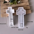 thumbnail image 3 of Molde de candelabro de silicona con agujero de incienso | Plantilla de manualidades reutilizable flexible | Moldeado de jabonera de resina DIY | Soporte decorativo de aromaterapia | Diseño de, 3 of 9