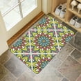 thumbnail image 4 of Stylish No-Skid Small Kitchen Rug, Absorbent, Indoor Entryway Door Mat, Moroccan Trellis Pattern, Rubber Backing for Secure Step - Multi-Color, 4 of 6