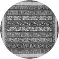 thumbnail image 1 of Ahgly Company Indoor Round Abstract Gray Modern Area Rugs, 8' Round, 1 of 4
