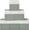 White/Green-6 Pack, variant on XIMEI 13"x13" Fine Linen Storage Bins with Handles, Fabric Cube Boxes, Basket Organizers for Shelves/Home/Closet Drawers, White & Green, 4-Pack
