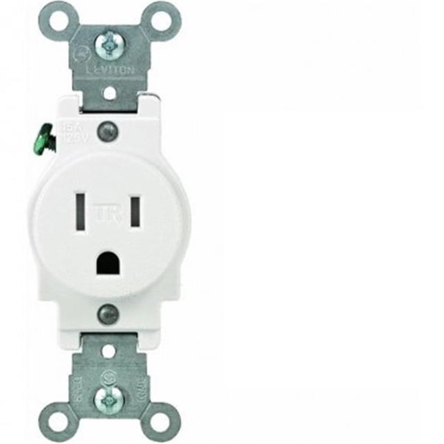 Mfg R52-T5015-0WS Tamper Resistant Outlet, White
