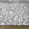 thumbnail image 6 of Ambesonne City Place Mats Set of 4, Crowded Urban Life, Standard Size, White and Black, 6 of 6