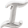 thumbnail image 2 of 925 Sterling Silver Charm For Bracelet Letter I Script Bead Alphabet, 2 of 8