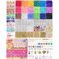 thumbnail image 1 of Kit para hacer pulseras LovelyMoon Clay Beads, 18 colores, 5000 unidades, 1 of 6