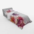 thumbnail image 3 of Ambesonne Abstract Bedding Set 4 Pcs, Flowers Burt and Leaf, Queen, Pink Purple and Orange, 3 of 3