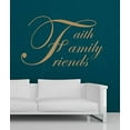 thumbnail image 5 of Faith Family Friends Cursive Wall Letters Vinyl Sticker Decals, Tan, 33 x 20, 5 of 5