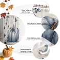 thumbnail image 6 of Shower Curtains for Bathroom-36"x72",Watercolor Thanksgiving Pumpkin Waterproof Bath Curtain Grommet Shower Curtain Set with Hooks, 6 of 9