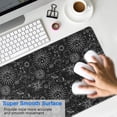 thumbnail image 4 of Long Mouse Pads for Desk,Black Gothic Sun Planet Pattern Desk Mats on Top Of Desks, Desk Mouse Pad Extra Large with 3mm Non-Slip Base and Stitched Edge for Gaming,Office,Work,Home 31.5"x15.7", 4 of 6