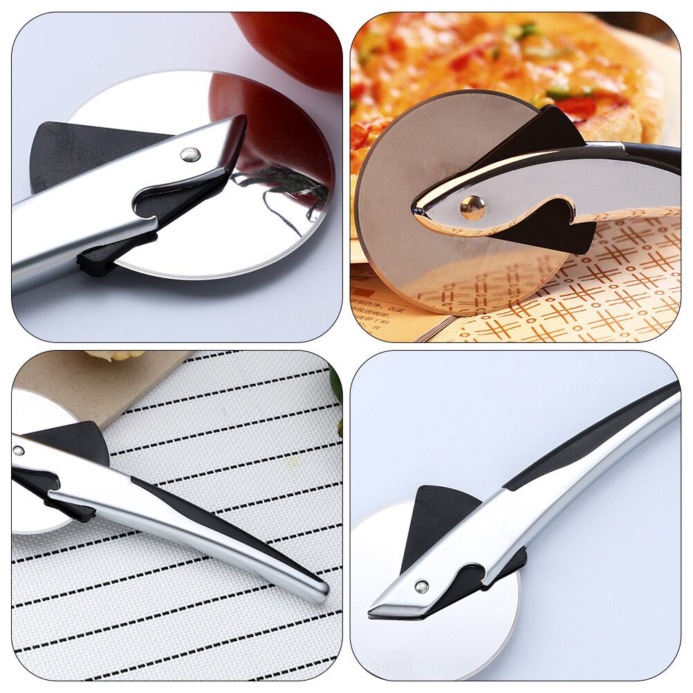 1Pc Pizza Wheel Pizza Cutter Pizza Slicer Useful Kitchen Gadget (Silver ...