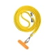 thumbnail image 2 of Cordón para teléfono universal desmontable de nailon para el cuello, sistema de sujeción de seguridad Amarillo, 2 of 6