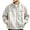 A-White, variant on Baseball Jacket for Men Long Sleeve Collared Zip Up with Button Tops Windbreaker Fall Outwear with Pockets