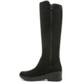 thumbnail image 2 of Bzees Womens Brandy  Faux Suede Pull On Knee-High Boots, 2 of 3