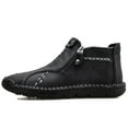 thumbnail image 3 of LASUDRAA Mens Ankle Boots Casual Fashion Loafers Shoes Side Zipper Boots Hand Stitching, 3 of 8