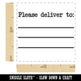 thumbnail image 2 of Please Deliver To with Blank Lines Self-Inking Rubber Stamp Ink Stamper - Purple Ink - Small 1 Inch, 2 of 7