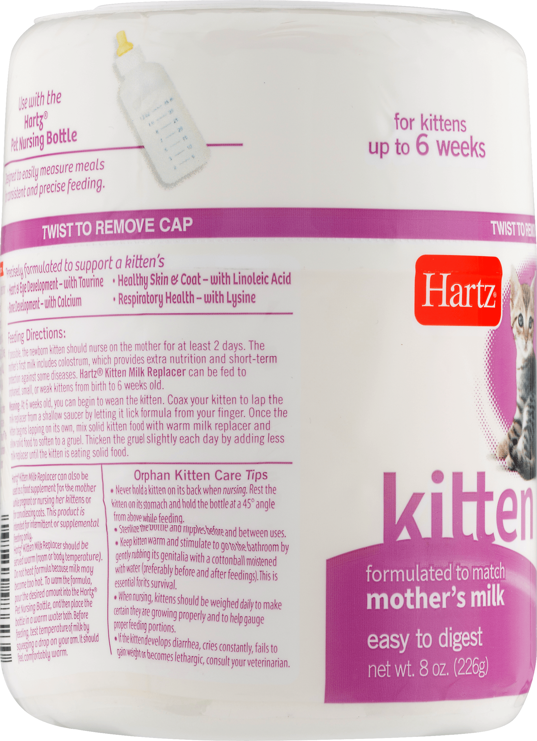 Hartz Milk Replacer for Kittens Powdered Formula - image 4 of 9